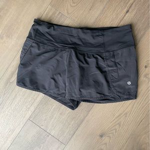 Lululemon speed up black shorts